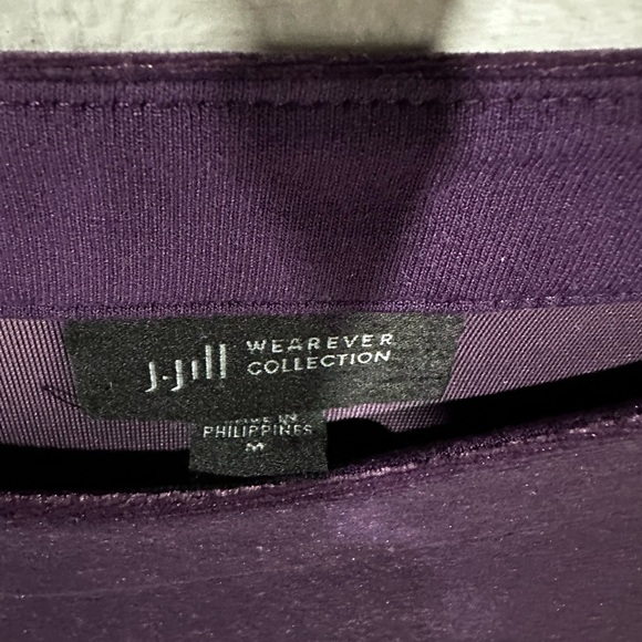 J. Jill Purple Velvet Sleeveless Top - Picture 2 of 3